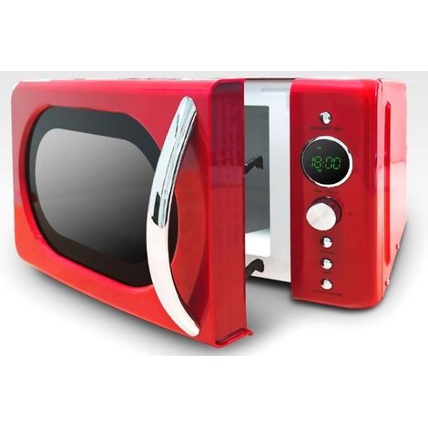 Microondas Grunkel Vintage MW-20ROJO/ 700W/ Capacidad 20L/ Rojo (1/2)
