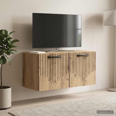 Wandmontierter TV-Schrank 59,5 x 31 x 30 cm Artisan-Eiche (1/5)