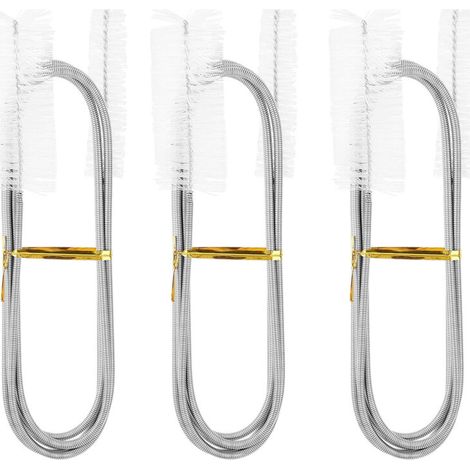 3 Pièces Brosse de Nettoyage de Drain D'égout, Brosse de Dragage pour Réfrigérateur 155cm Flexible Brosse de Nettoyage pour Tuyau d'alimentation pour Évier Canalisation Salle de Bains Cuisine (1/5)