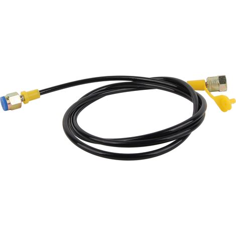 Flexible hydraulic test hose 1.5/4Ft, M16×2-1/4BSP connector, pressure gauge line, high-pressure resin tube for diagnostics