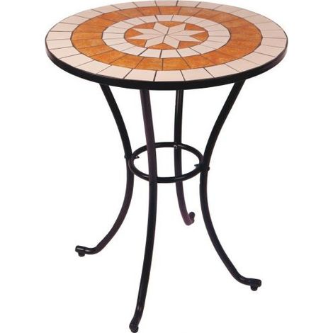 Tavolo GIARDINO /ESTERNO Bistrot Mosaico Dal Dimensioni 60xH72 cm. (1/4)