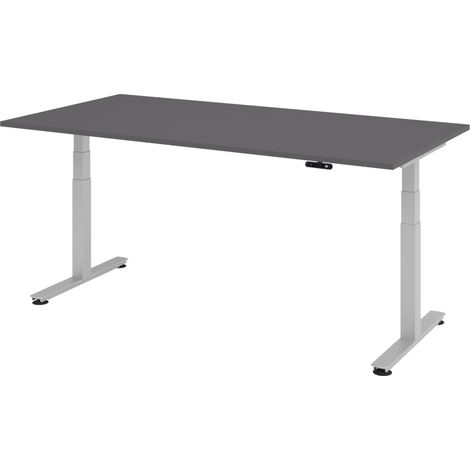 bümö Schreibtisch elektrisch XDSM Rechteck: 200 x 100 cm Graphit (1/5)