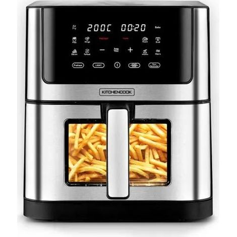 Kitchencook AIRMEDWXL Fritteuse Ohne Öl Edelstahl 8L 8 Programme