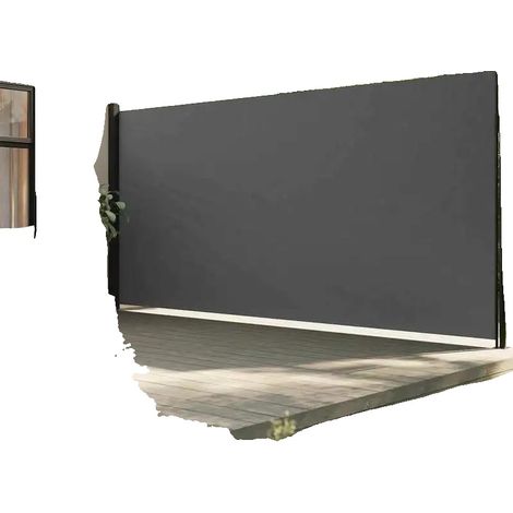 Toldos retráctiles con protección UV, color antracita. (1/2)