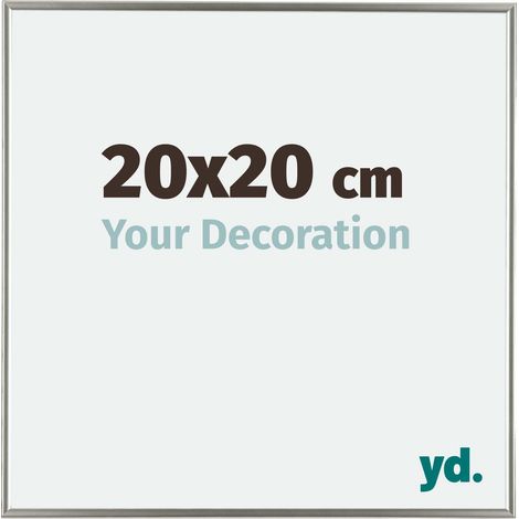 yd. - Cadre photo 20x20 - Champagne - Plastique - Evry
