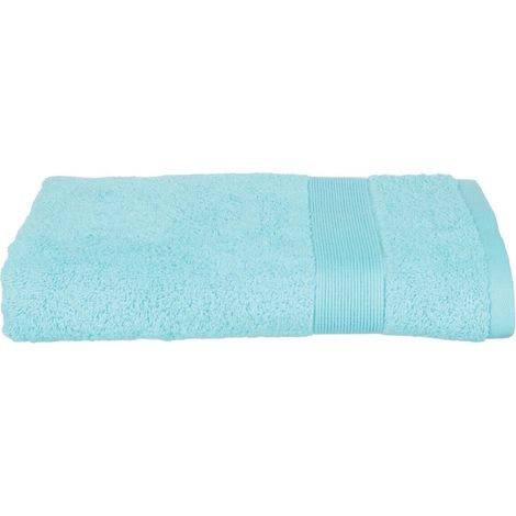 Serviette ou drap de douche 70 x 130 cm Couleur moderne aqua (1/2)