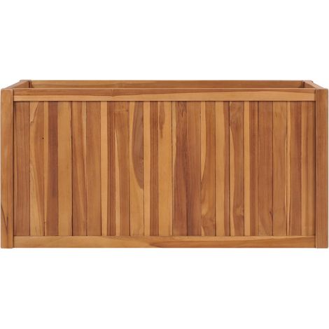 Jardinière  Lit surélevé 100x50x50 cm Bois de teck solide (1/5)