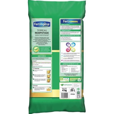 Terriccio per rinvaso Fertiligène Piante verdi 20l /nc - Fertiligene (1/2)