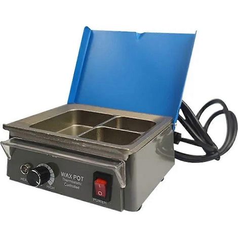Pot à cire professionnel de laboratoire 300 W, thermorégulation 30-130 °C, appareil de fonte à trois compartiments, prise UE (1/5)