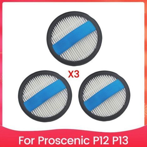 Filtre HEPA - Pour Aspirateur Proscenic P12 P13 - Remplacement Compatible - Lot de 3