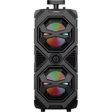 TRADE SHOP - Altoparlante Wireless Portatile Fm Karaoke Usb Tf Aux Luci Led Bluetooth Microfono Tws -