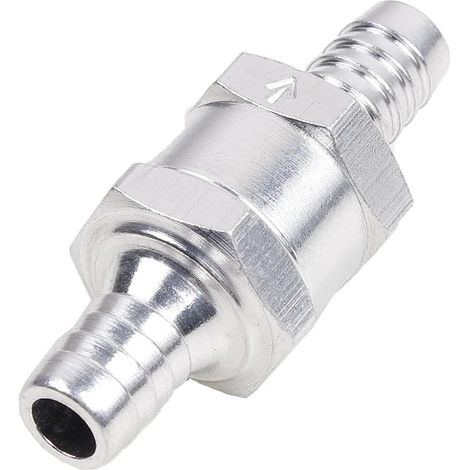 Clapet anti-retour, clapet anti-retour de carburant en aluminium, optionnel pour carburateurs et systèmes d'alimentation basse pression (alliage d'aluminium 12 mm 1/2") (1/5)