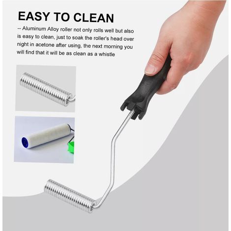Ensemble de 3 outils à rouleaux en fibre de verre, outils à hélice à bulles, outils à rouleaux en fer stratifié, rouleaux d'angle anti-mousse (1/5)