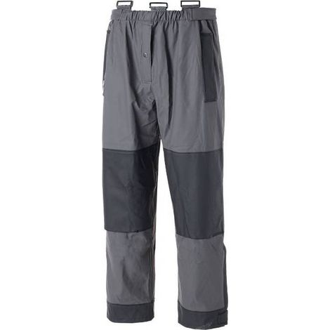 Pantalon de Pluie de Travail Piranha - Taille XXL - Gris/Noir - Résistant et Imperméable - D-Work (1/5)