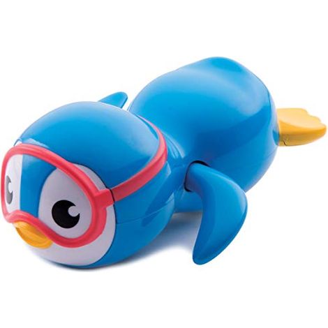 Jouet de bain remontoir manchot nageur mignon, jouet de bain mécanique pour bébé et enfant (1/5)
