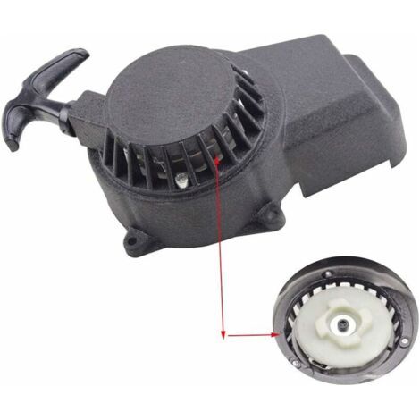 Démarreur en Aluminium Pédales de démarrage et pièces Noir Facile À Tirer À Rivet Remplacement pour 47CC 49cc Engrenage 2 Temps Boucle Pocket Bike Dirt Bike (1/5)