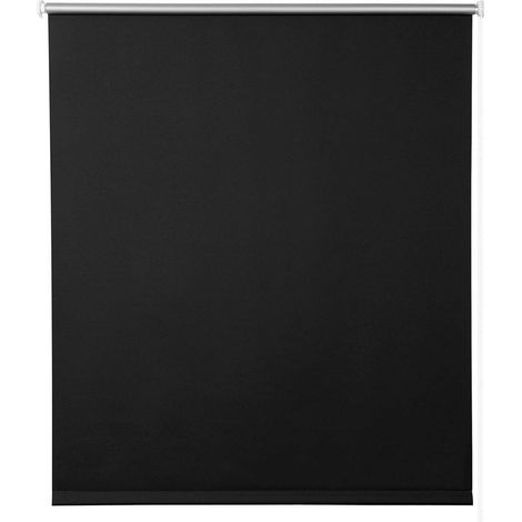 Tenda a rullo oscurante in poliestere montaggio rapido senza fori per finestre e porte 40x160 cm nero 190000891