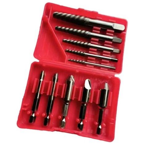 Extracteur de vis conçu pour une extraction facile de vis serrées ou arrondies - Convient pour diverses applications - Ensemble extracteur de vis d'assemblage (1/4)