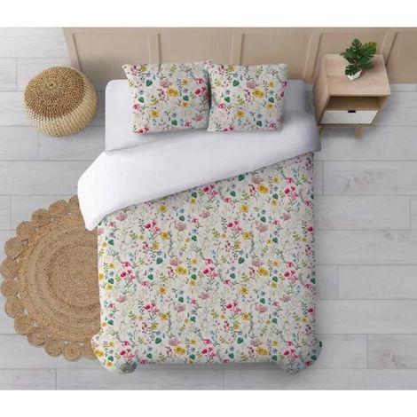 Parure de couette,housse de couette, linge de lit en coton coloris multicolore - Longueur 240 x Profondeur 155 cm (1/3)