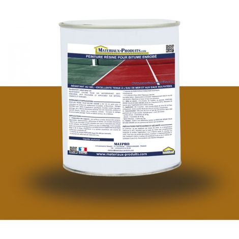 Peinture résine pour bitume enrobé - 36 Kg Ocre - MATPRO