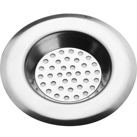 Crépine d'évier en 2 parties, en acier inoxydable, pour cuisine, salle de bain et baignoire.