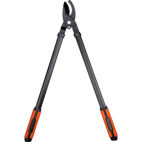 Coupe Branche - Cisaille de Jardin - Capacité de Coupe de 38 mm - Sécateur de 72 cm - Avec Revêtement Antiadhésif sur les Lames de Coupe - Noir/Orange (1/5)