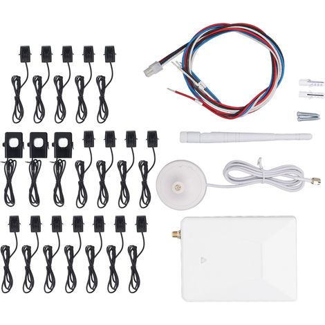 Compteur d'énergie pour maison intelligente WIFI 3 phases 4 fils mesure bidirectionnelle consommation d'énergie photovoltaïque avec capteurs 16x50A 3x300A 90V-277V (1/5)