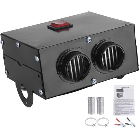 Chauffage 12 V 400 W-600 W, 2 trous, chauffage rapide en hiver, dégivrage du pare-brise, faible bruit (1/5)