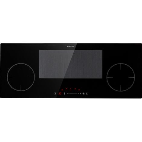 Klarstein – Plaque induction 7000W encastrée 4 foyers – Contrôle tactile – Fonction ThermoBoost jusqu'à 2800W – Dimensions 90x35cm