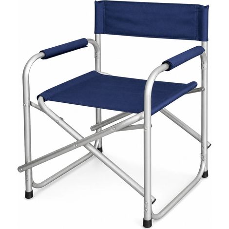 Sedia Regista Pieghevole Blu in Alluminio da Esterno blu (1/4)