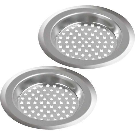 Filtro para fregadero de cocina, filtro de acero inoxidable, filtro para fregadero de baño, rejilla para fregadero de cocina para aislar la escoria y evitar obstrucciones – 76 mm (1/4)