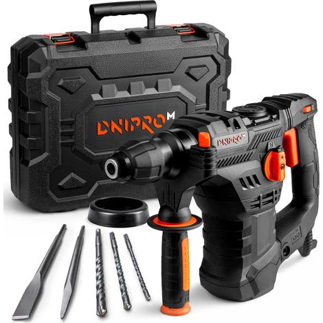 Marteau Perforateur SDS Plus 1650W 5,5J, Perceuse à Percussion Pro 4 Modes, Vitesse Variable, Système Antivibration, Embrayage de Sécurité R-Control (1/5)