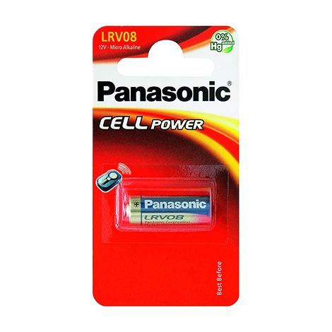 Pila alcalina Panasonic "Cell Power" LRV08/A23 de 12V para mandos Panasonic/Philips (1/2)
