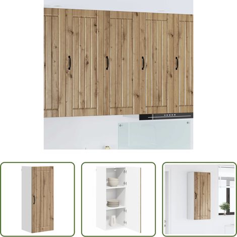 Holzschrank - Küchenschrank Artisan-Eiche 40 x 31 x 100 cm Holzwerkstoff (1/5)