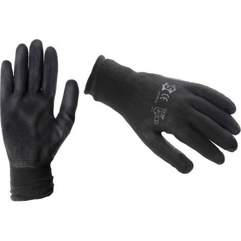 GANTS DE TRAVAIL PU NOIR TAILLE 8 (L)