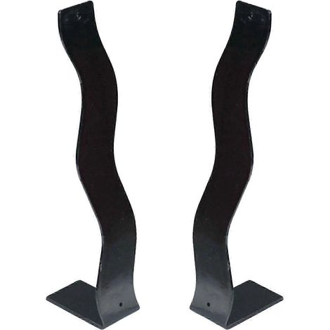 Lot de 2 présentoirs pour pinces à cheveux, supports de rangement et supports pour bandeaux.-Black (1/5)