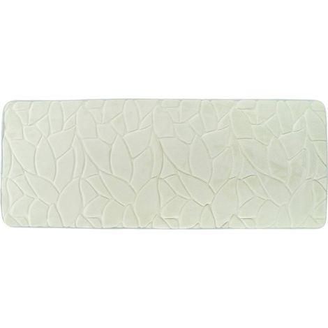 Tapis effet feuillages microfibre 45x120 cm - brume - Tendance (1/4)