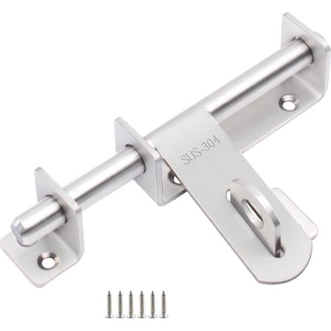 Verrous coulissants en acier inoxydable pour porte de jardin robuste et porte coulissante en acier inoxydable (1/4)