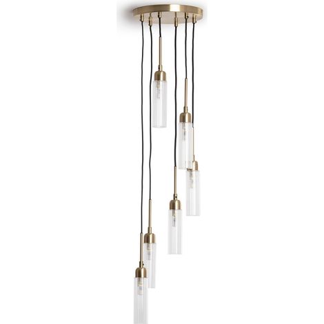 Suspension Métal et Verre Sest Iraide Doré