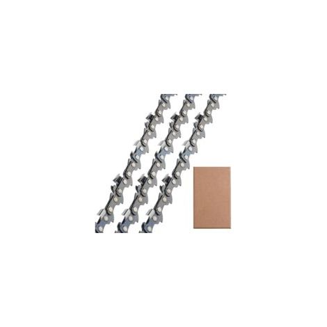 Lot de 3 Chaîne de tronçonneuse Faible Rebond 3/8"LP 50 maillons 1,1mm 35cm Compatible pour Stihl 009-023 MS170-210 (1/5)