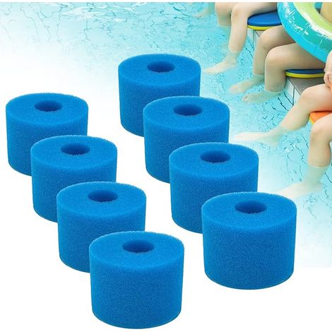 Spa-Filterschwamm vom Typ S1 für Intex Pure Spa-Modelle, Schwammfilter für Spa-Filter, Schaumstofffilter (Haimianol-8)