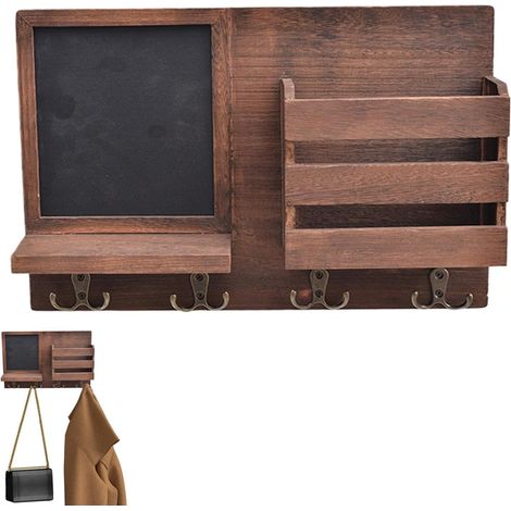 clés mural Porte clés élégant en bois Porte clés minimaliste
