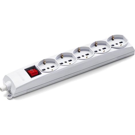 Multipresa con 5 Uscite Universali e Schuko 73590 senza cavo