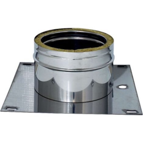 C PIASTRA DI BASE INOX DOP PARETE D 10/15 CM - 1 pezzo