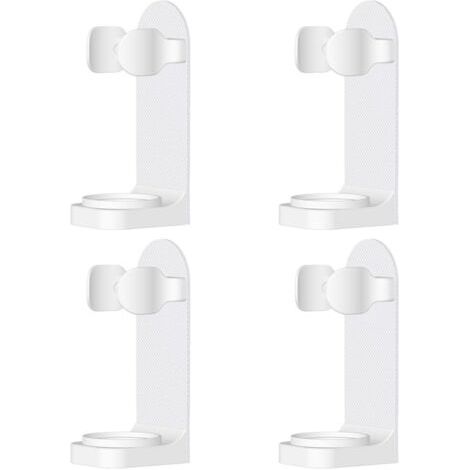 4 Pièces Porte-Brosse à Dents Électriques Mural Réglable Adhésif Puissant Convient à la Plupart des Brosses à Dents Électriques (1/5)