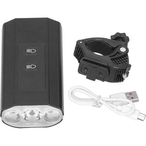feux LED vélo avant réglable étanche avec indicateur de batterie, charge USB, pour VTT route (1/5)