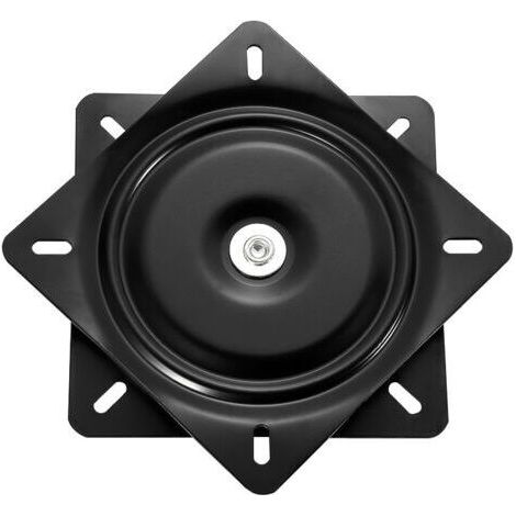 Plateau tournant universel en métal pour meubles, support pivotant robuste, plateau rotatif à 360°, 150 x 150 x 1,5 mm, capacité de charge 250 kg, pour tabourets et tables