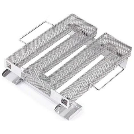 Générateur Professionnel de fumée Froide Smoke en Acier Inoxydable de qualité Alimentaire avec Brosse de Nettoyage – pour Tous Les Types de barbecues, Grills, fumoirs – Rectangulaire (1/3)