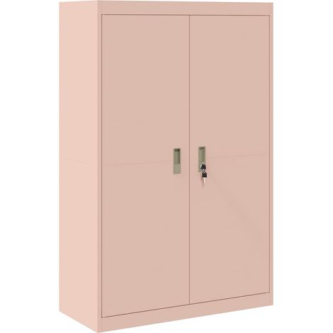 Storage Cabinet Pink 90 x 40 x 140 cm Steel vidaXL