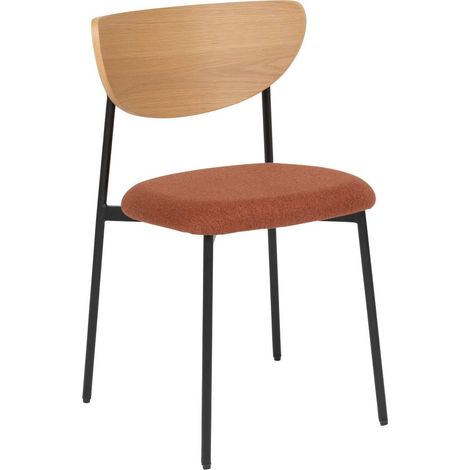 Set di 2 sedie da ufficio jaisa color ambra - Atmosphera créateur d'intérieur (1/3)